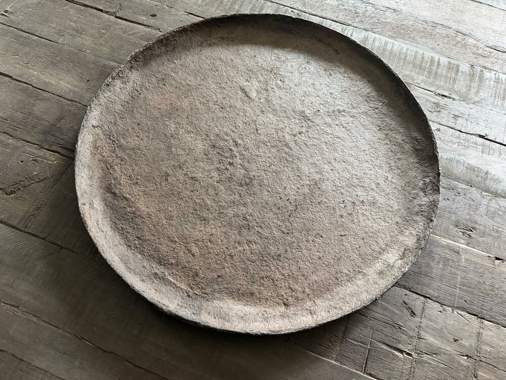 Grote schaal bruin bewerkt 60cm TrapaLiving
