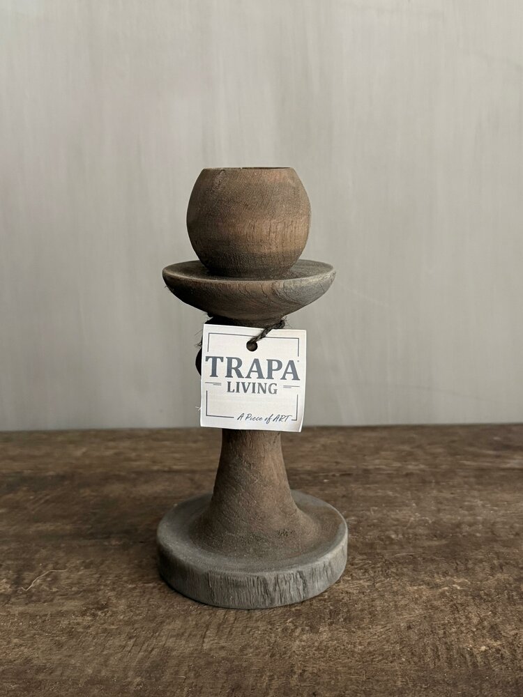 Houten kandelaartje TrapaLiving