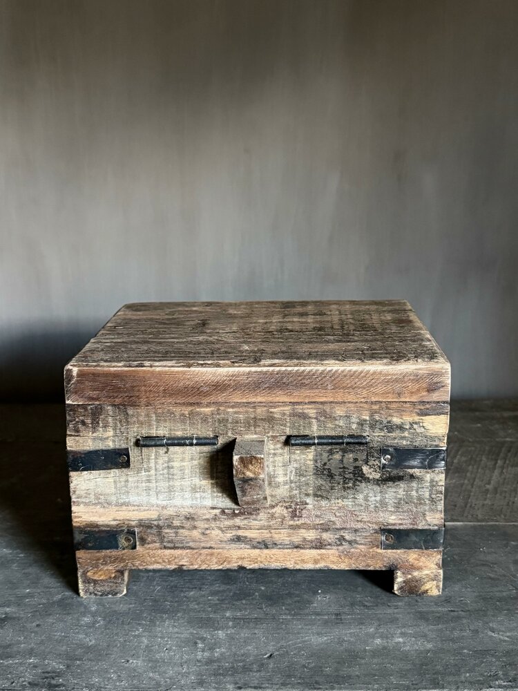 Houten kistje oud hout | Houten kistje truckwood  C small