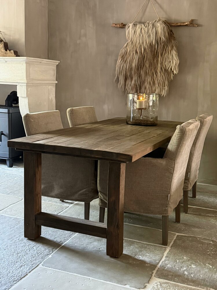 eettafel Diftwood met H poot