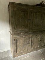 6- deurs  kast Gili oud teak (afhalen)