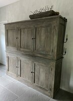 6- deurs  kast Gili oud teak (afhalen)
