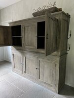 6- deurs  kast Gili oud teak (afhalen)