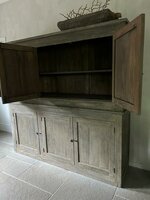 6- deurs  kast Gili oud teak (afhalen)