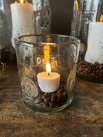 DELUXE homeart  waxinelicht wit klein  2 stuks