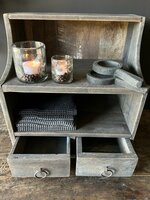 Gruttersbak met 2 lades