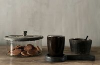 Koektrommel classic, koektrommel grey deksel, glazen koektrommel 