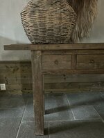 Sidetable driftwood 3 lades (140cm) GERESERVEERD 
