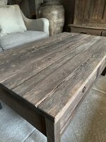 Salontafel Driftwood met 2 lades 130x75cm 
