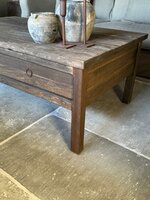 Salontafel Driftwood met 2 lades 130x75cm 