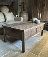 Salontafel Driftwood met 2 lades 130x75cm 