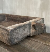 Houten bak met handvat | houten schaal met handvat 7