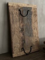 Tray railway,  houten dienblad small A