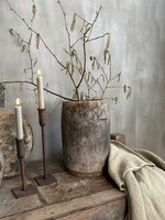 Unieke oude houten pot A Luksa