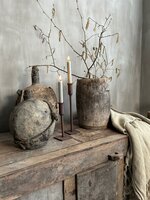 Unieke oude houten pot A Luksa