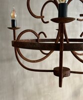 Kroonluchter 4-arms roest