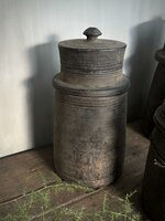 Hoffz houten kruik| Nepalese kruik Hoffz 9 (linker)