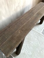Houten bankje Driftwood  120cm (afhalen)