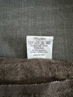 Linnen plaid bruin