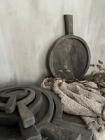 Houten onderzetter/ serveerplank/ plank met handvat/ chopping board 30cm