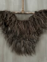 Wandkraag | Schapenvacht aan stok bruin