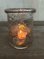 Windlicht Aura Peeperkorn 9x9x12cm