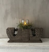 Ornament kandelaar snijwerk Aura Peeperkorn A