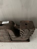 Ornament kandelaar snijwerk Aura Peeperkorn A