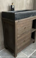 Badkamermeubel Driftwood|Badkamermeubel oud hout (afhalen)