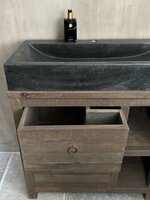 Badkamermeubel Driftwood|Badkamermeubel oud hout (afhalen)