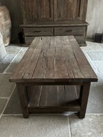 Salontafel Driftwood met onderblad  120x60cm C 