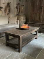 Salontafel Driftwood met onderblad  120x60cm C 