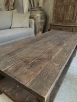 Salontafel Driftwood met onderblad 140x70cm B