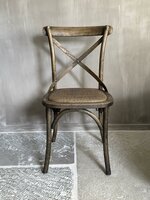 Houten stoel cross Elmwood | Houten eetkamerstoel  (afhalen)
