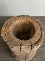 Houten vijzel S 1