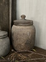 Houten pot met deksel Halima L