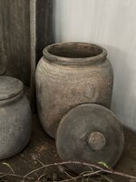 Houten pot met deksel Halima L