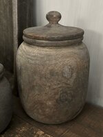 Houten pot met deksel Halima L