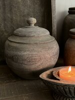 Houten pot met deksel Abdur S