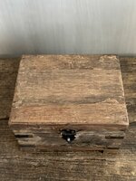 Houten kistje oud hout | Houten kistje truckwood  D small