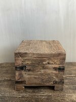 Houten kistje oud hout | Houten kistje truckwood  D small