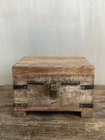 Houten kistje oud hout | Houten kistje truckwood  D small