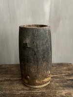 Houten pot Antiek Luksa