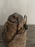 Nepalese kruik met deksel M2 (hoogte 24cm)