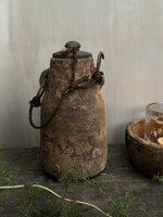 Nepalese kruik met deksel M2 (hoogte 24cm)