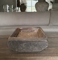 Houten bak met handvat / Houten schaal met handvat 3