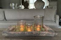 Houten bak met handvat / Houten schaal met handvat 3