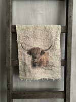 Shabby doek hooglander kleur
