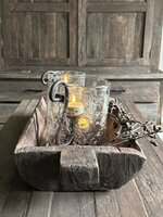 Houten bak met handvat | houten schaal met handvat 2