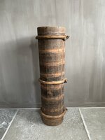Hoge houten vijzel| hoge houten pot (afhalen)